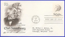 USA5 #1731 ADDR ARTCRAFT FDC   Carl Sandburg