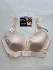 NWT Bali One Smooth U Wirefree Lined Padded Bra 40D Pink Lace Convertible 3458