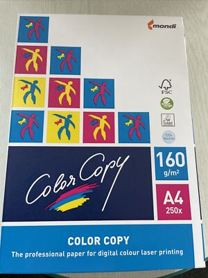 Mondi ColorCopy A4 Kopierpapier - 250 Blätter, Weiß 160g/m2