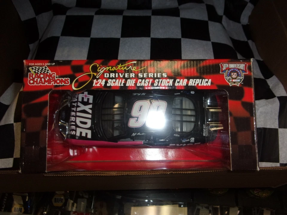 Jeff Burton NASCAR #99 Batterie Exide Racing Champions Serie Di Firme 1 24 - Immagine 2 di 4