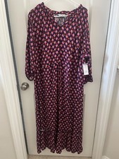 Croft And Barrow Pink And Navy Pattern Dress Size 2X