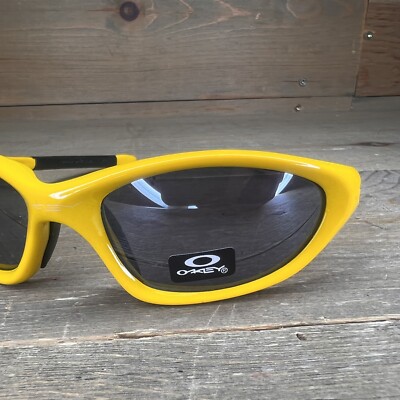 Vintage Oakley Twenty XX Glossy Yellow Wrap Sunglasses Y2K Vintage Oakley Twenty XX Glossy Yellow Wrap Sunglasses Y2K