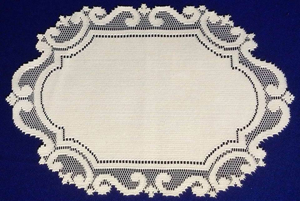 Tapetes de encaje tapetes mesa corredores Alpine Encore marfil sala dormitorio Foto 2 de 4