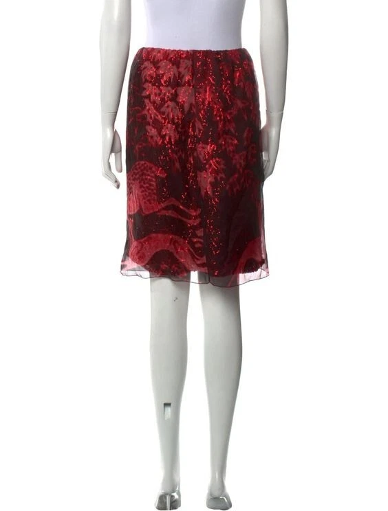 Falda de ciervo de seda Lanvin con lentejuelas talla 4 Foto 3 de 4