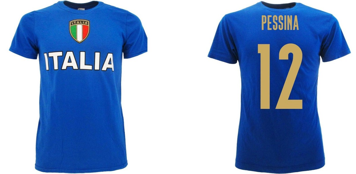 T-shirt Italia Maglia Italia Pessina 12 azzurri adulto Bambino Matteo | eBay