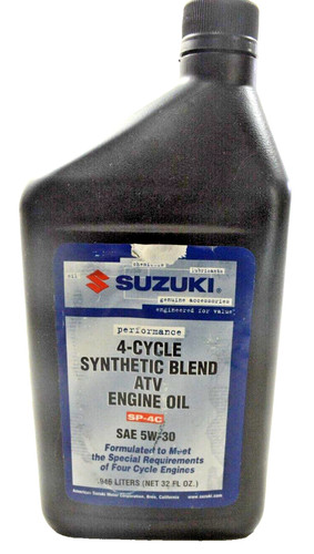 Suzuki 4-Cycle Synthetic Blend ATC Engine Oil SAE 5W-30 SP-4C 1 liter 1.05qt