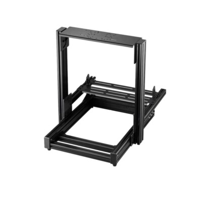 Simplayer (SDR Black) Aluminum Profile Racing Simulator Stand for Moza Simagic