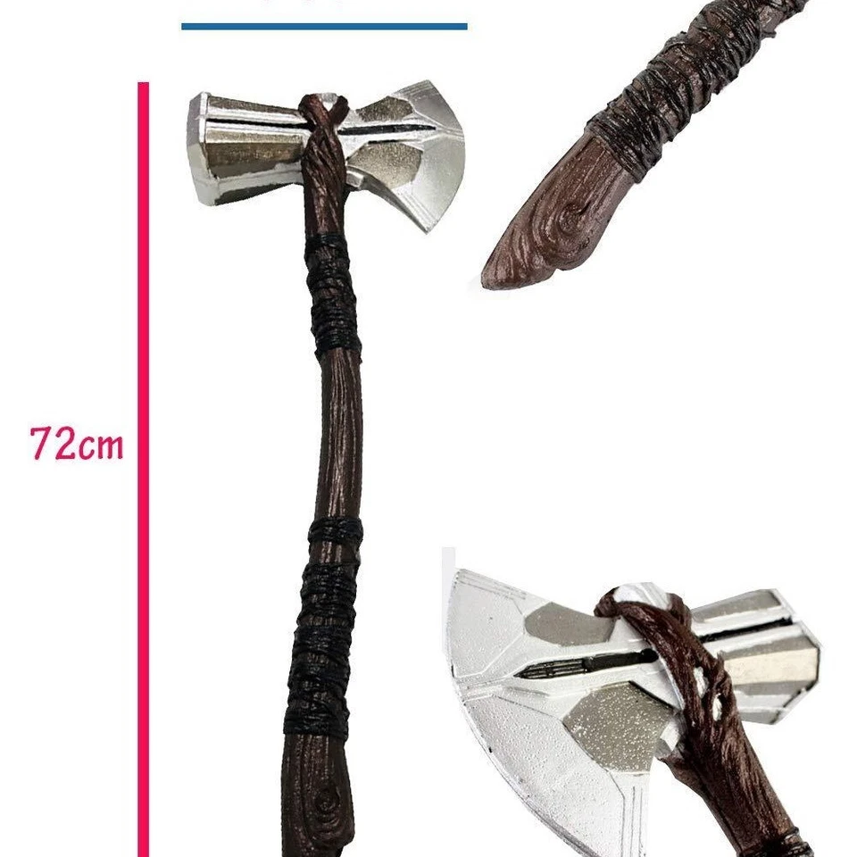 Réplica 1:1 Thor Foam Stormbreaker Mjolnir Hacha Martillo Cosplay Prop Marve Foto 4 de 4