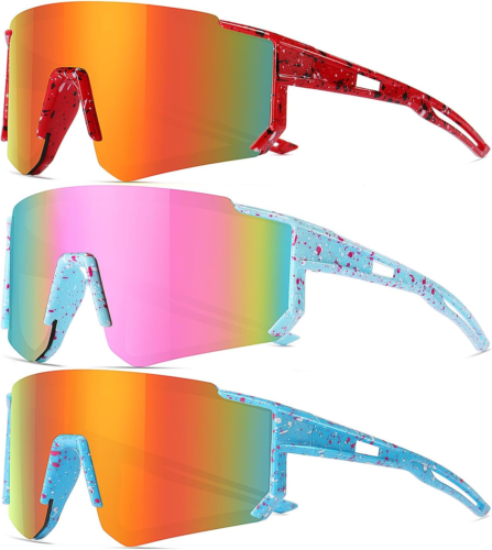 Youth Baseball Sunglasses for Boys Girls Age 6-12 Softball Cycling Sports Sungla - Picture 16 of 47