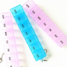 7 Day Storage Weekly Container Organizer Pill Box Dispenser Medicine Tablet Case