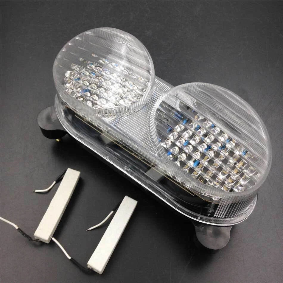 Clear LED Tail Brake Light Turn Signal For 2000-2003 2001 02 Kawasaki ZR-7 ZR-7S — 第 3/4 张图片