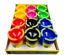 X3  Jumbo Butt Bucket Ashtray for Car -Assorted Colors!