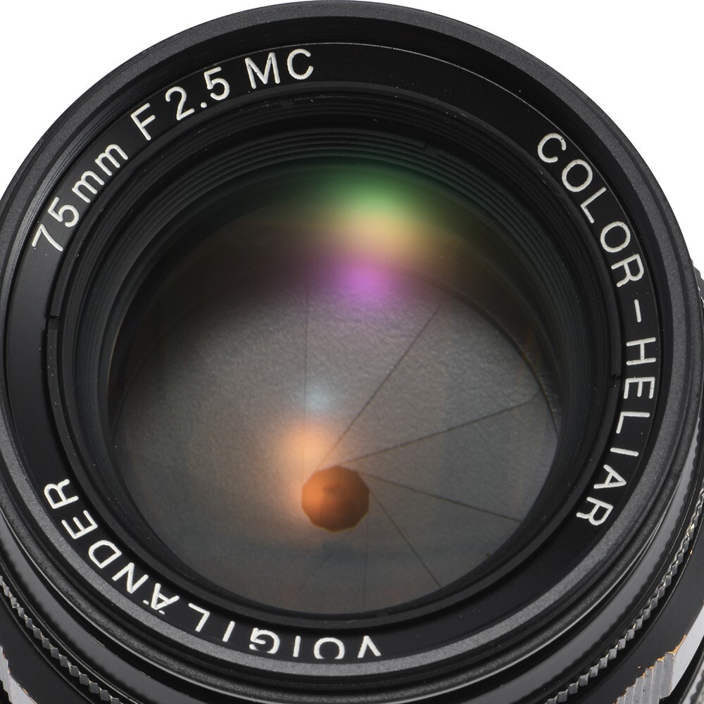 VOIGTLANDER COLOR HELIAR 75mm F2.5 MC LENS LEICA M MOUNT VOIGTLANDER COLOR HELIAR 75mm F2.5 MC LENS LEICA M MOUNT