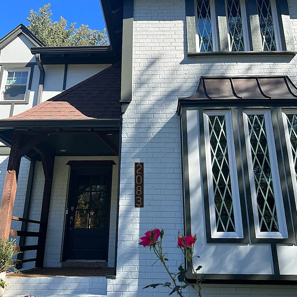 Letrero de dirección de casa personalizado 25"h x 5"w 4 dígitos placa de número de casa personalizada Foto 4 de 4