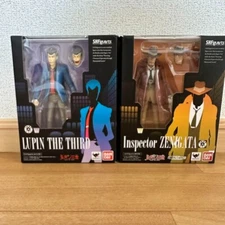 SH Figuarts Lupin the Third 3rd Inspector Lupin Zenigata set Bandai "Excellent"