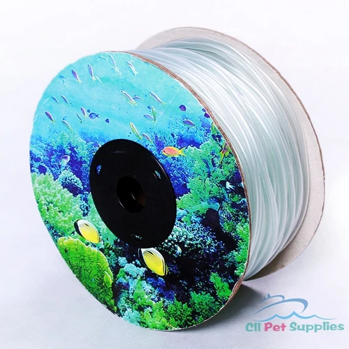 300 ft Aquarium Silicone Airline Tubing for Fish Tank Air Pump PREMIUM QUALITY