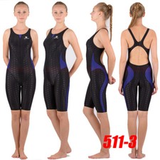 NWT HXBY 511-3 COMPETITION TRAINING RACING KNEESKIN SWIMWEAR XS US GIRLS 7-8 NEW