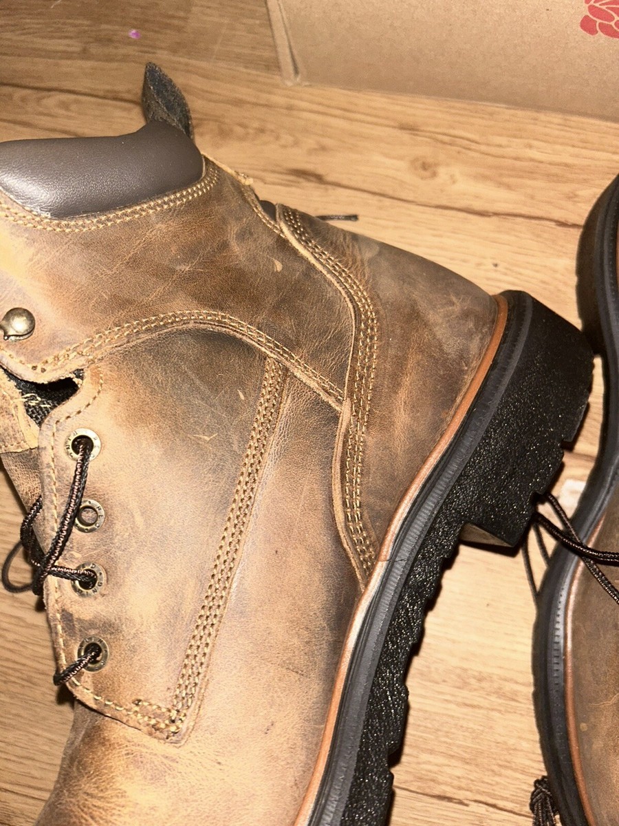 Red Wing Uomo 212 Stivali Lavoro Dynaforce – Punta Sicurezza – Taglia 10 – Marroni – Nuovi Con Etichette - Foto 4
