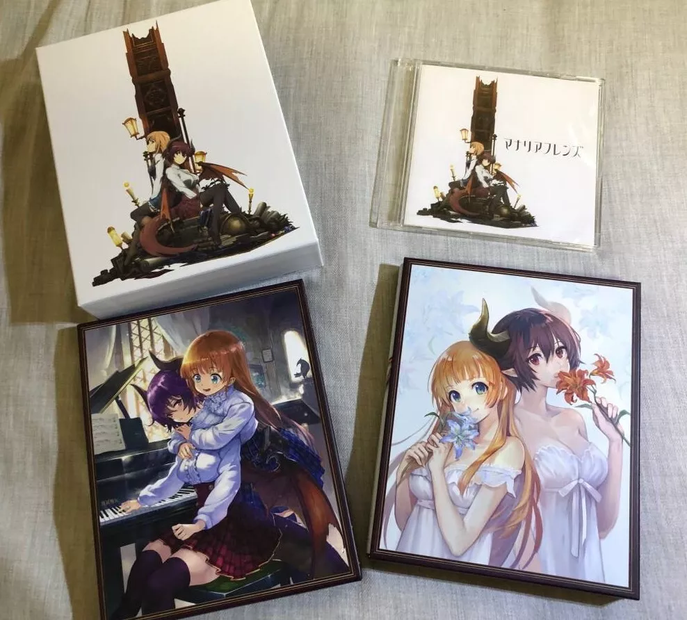 Manaria Friends Vol.1~2 Limited Edition Blu-ray CD Booklet w/Box (No Code)