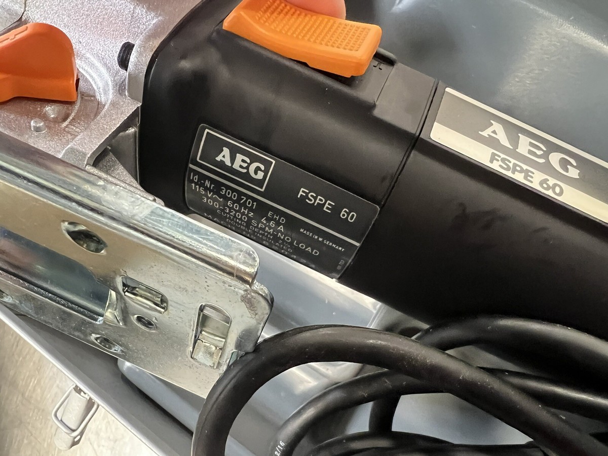 VINTAGE AEG JIG SAW FSPE60 NEW OLD STOCK NOS MADE IN GERMANY VINTAGE AEG JIG SAW FSPE60 NEW OLD STOCK NOS MADE IN GERMANY
