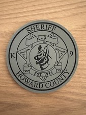 Howard County Sheriff&rsquo;s Office MD - PVC K9 Patch (Green)