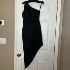 NWOT Jovani One Shoulder Formal Black Dress Size 4.