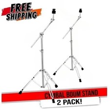 2X Straight Boom Cymbal Stand Double Braced H...