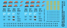 N Scale - BNSF Coalporter Modern Logo Scheme Decals