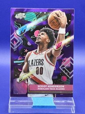 Scoot Henderson 2025-26 Topps Chrome Cosmic Purple Nebula SP 36/150 🔥 Blazers