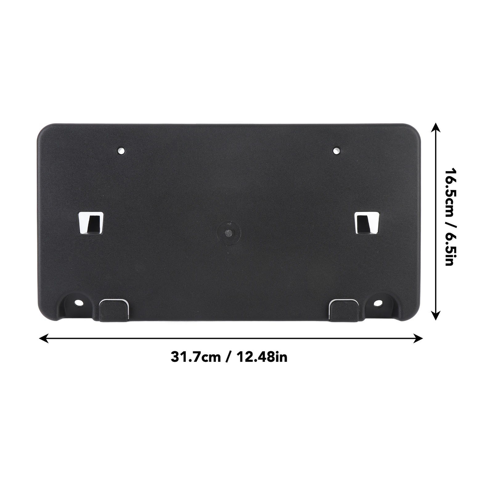 Front Bumper License Plate Bracket ABS Plastic License Tag Plate Holder Replacem