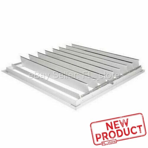 Automatic Ceiling Shutter for Whole House Fan Gravity Exhaust 32" x 32" White - Imagen 8 de 10