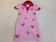 Forever 21 Pink Red Cherries Sweater Dress Size Small NWT
