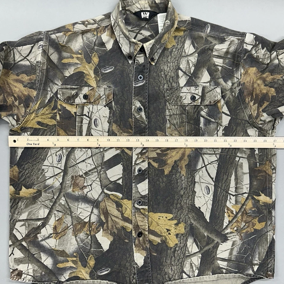 Walls Men’s XL RealTree Long Sleeve Button Up Camo Hunting Shirt Pockets 🦌 - Image 3 of 4