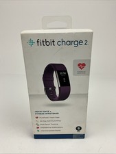 Fitbit Charge 2 Heart Rate Fitness Wristband Plum Small