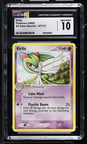 Kirlia graded CGC 10 for sale on eBay