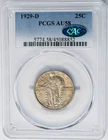1929-D Standing Liberty Quarter 25c AU58 PCGS ~ CAC 951206-35