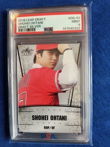 2018 Leaf Draft Ohtani Draft Silver #DS-01 Shohei Ohtani Draft Silver PSA 9 💎🔥