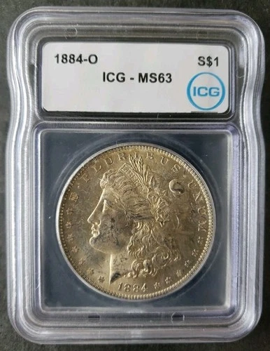 1884 O $1 Morgan Silver Dollar ICG MS63