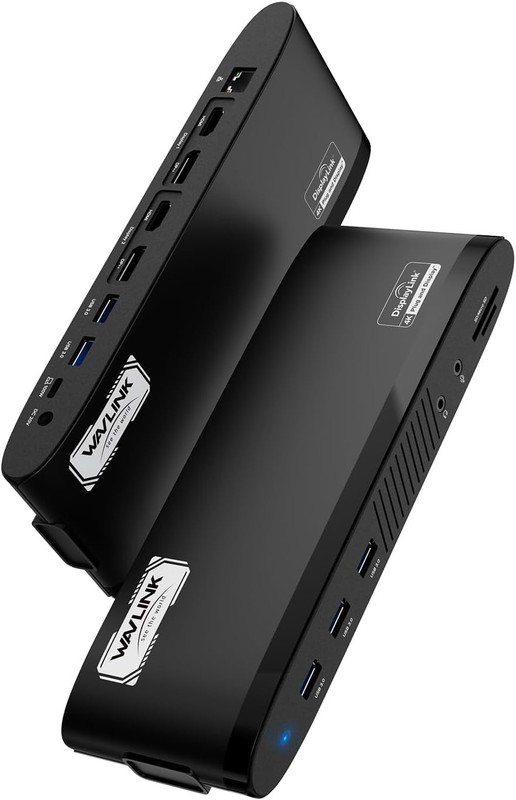 Wavlink DisplayLink 14 in 1, Dual monitor Docking Station