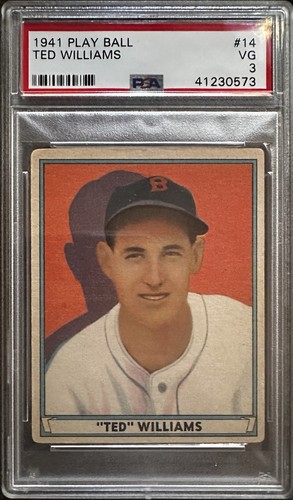 Ted Williams 1941 Play Ball PSA 3