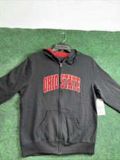 WOMEN Black Full Zipper Hoodie Size Medium OHIO STATE BUCKEYES Colosseum New