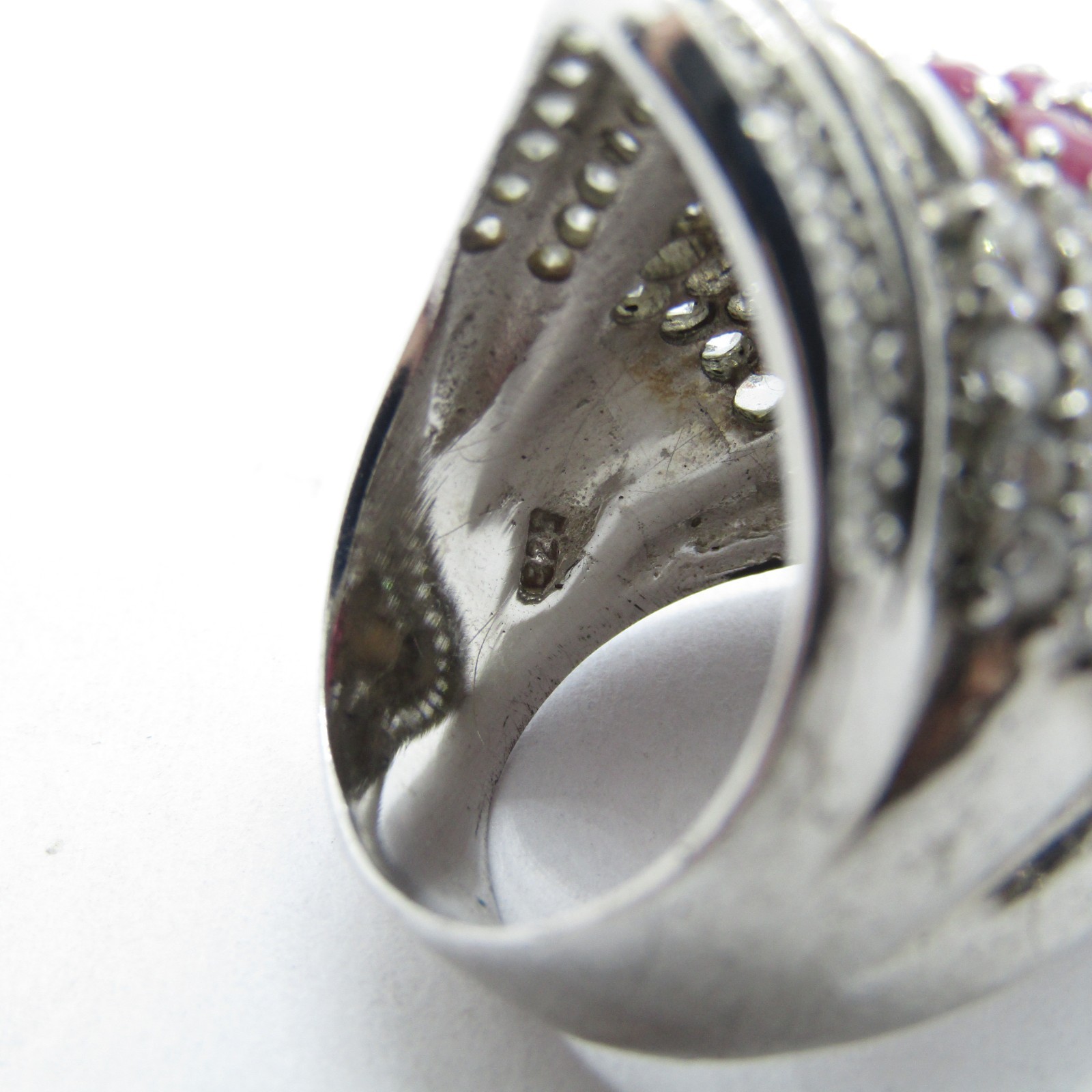 Sterling Silver 925 Raspberry Ruby & Cubic Zircon… - image 5