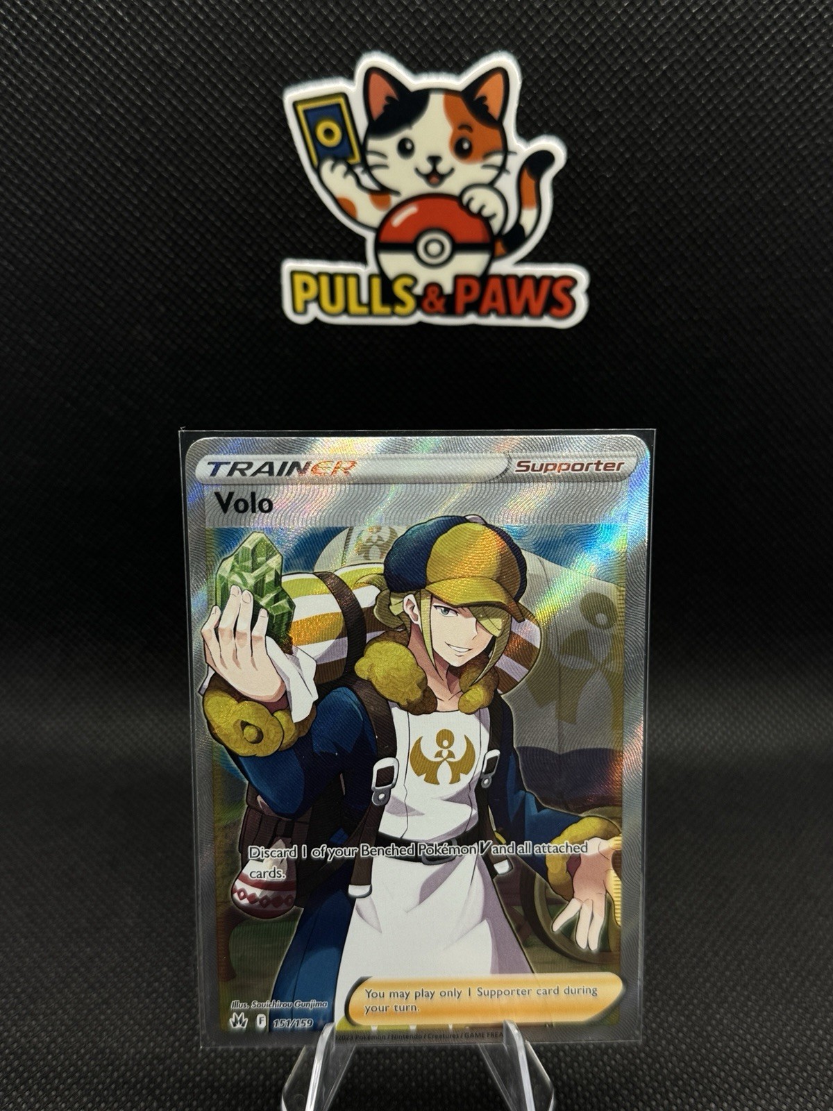 Pokemon Crown Zenith Full Art VOLO  #151/159 NM