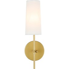 Living District LD6004W5BR Mel 1 Light 5 inch Brass Wall sconce Wall Light