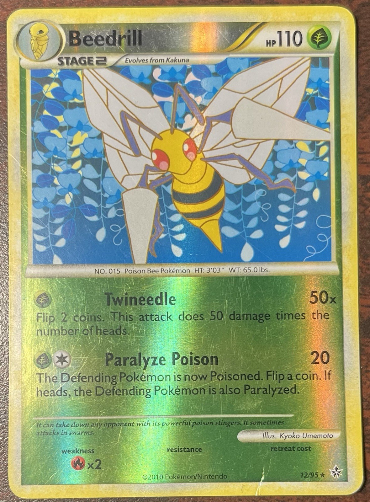 Beedrill 12/95 Unleashed Reverse Holo