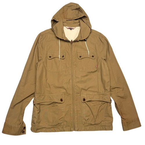 Vans, Vans Hooded Utility Jacket Men's Medium Full Zip Field Skater Y2K