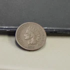 1876 US Indian Cent 1c VG Semi Key