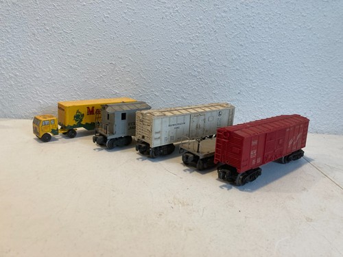 Lote Tren Lionel Posguerra Calibre O 6482 6014 6419 Frisco DL&W Flatcar | Condition: Used