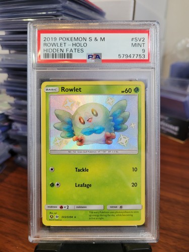 Rowlet graded PSA 9 for sale on eBay