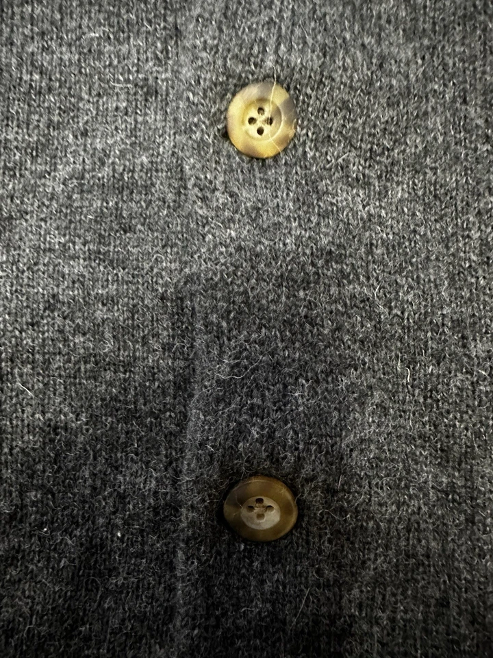 Pendleton Mens Large 100% Shetland Wool Cardigan Full Button-Up Sweater Gray - Image 4 of 4